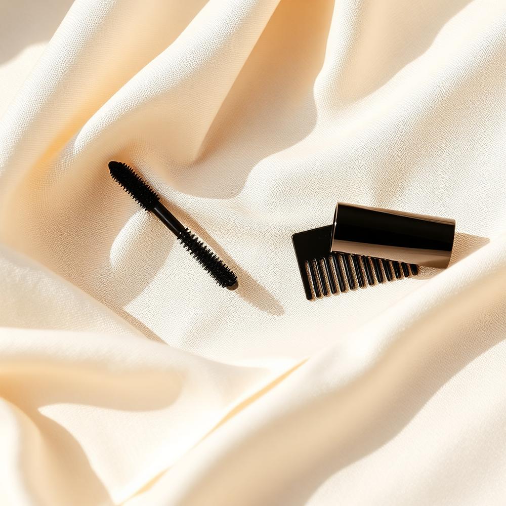 Materiaal voor wimperbehandelingen op een linnen doek